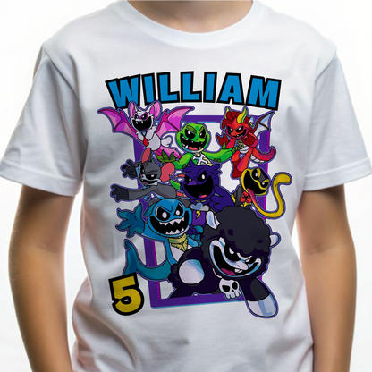 Custom Poppy Playtime Birthday Shirt