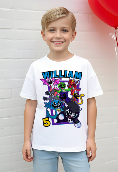 Custom Poppy Playtime Birthday Shirt