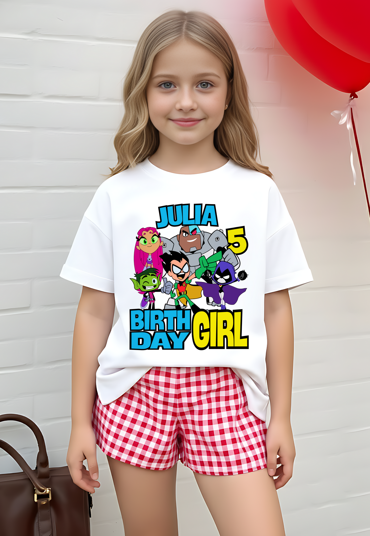 Custom Teen Titan Go Birthday Shirt - Personalized Name and Age T-Shirt, Birthday Gift